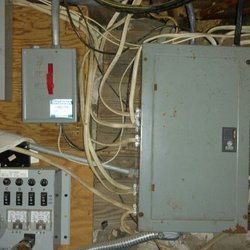 A Block Home Inspection - Electrical service panels are checked for fire safety, and proper wiring and grounding.