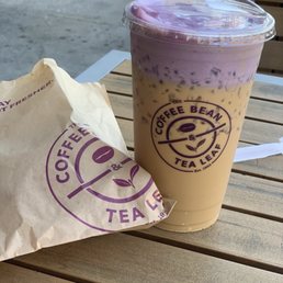 Iced Ube Coconut Cream Latte... delicious! Iced Ube Coconut Cream Latte... delicious!