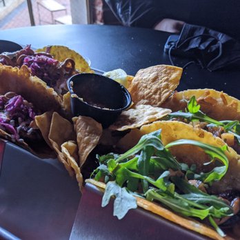 ABVE The Basics - 2 pork belly tacos, 1 fish taco, 1 shrimp taco - New Mexican Cuisine Near Me - San Jose, California ABVE The Basics - 2 pork belly tacos, 1 fish taco, 1 shrimp taco - New Mexican Cuisine Near Me - San Jose, California