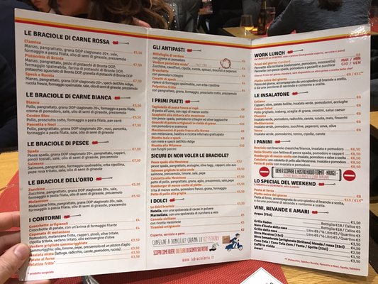Menu photo 1 La Bracioleria Milan, MI