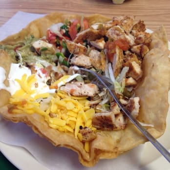 Los Altos De Jalisco - Chicken fajita taco salad just after I dived in. - Mexican Near Me - Katy, Texas Los Altos De Jalisco - Chicken fajita taco salad just after I dived in. - Mexican Near Me - Katy, Texas