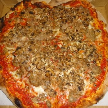 Roma's Pizza - Sausage & mushroom pizza, at Roma Pizza in Torrington, CT. - Pizza Near Me - Torrington, Connecticut Roma's Pizza - Sausage & mushroom pizza, at Roma Pizza in Torrington, CT. - Pizza Near Me - Torrington, Connecticut