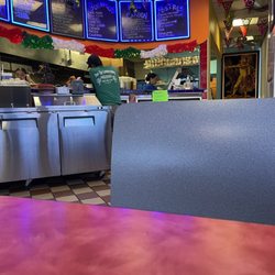 Taqueria Panchito - View of the counter. They offer table service for dine in guests.