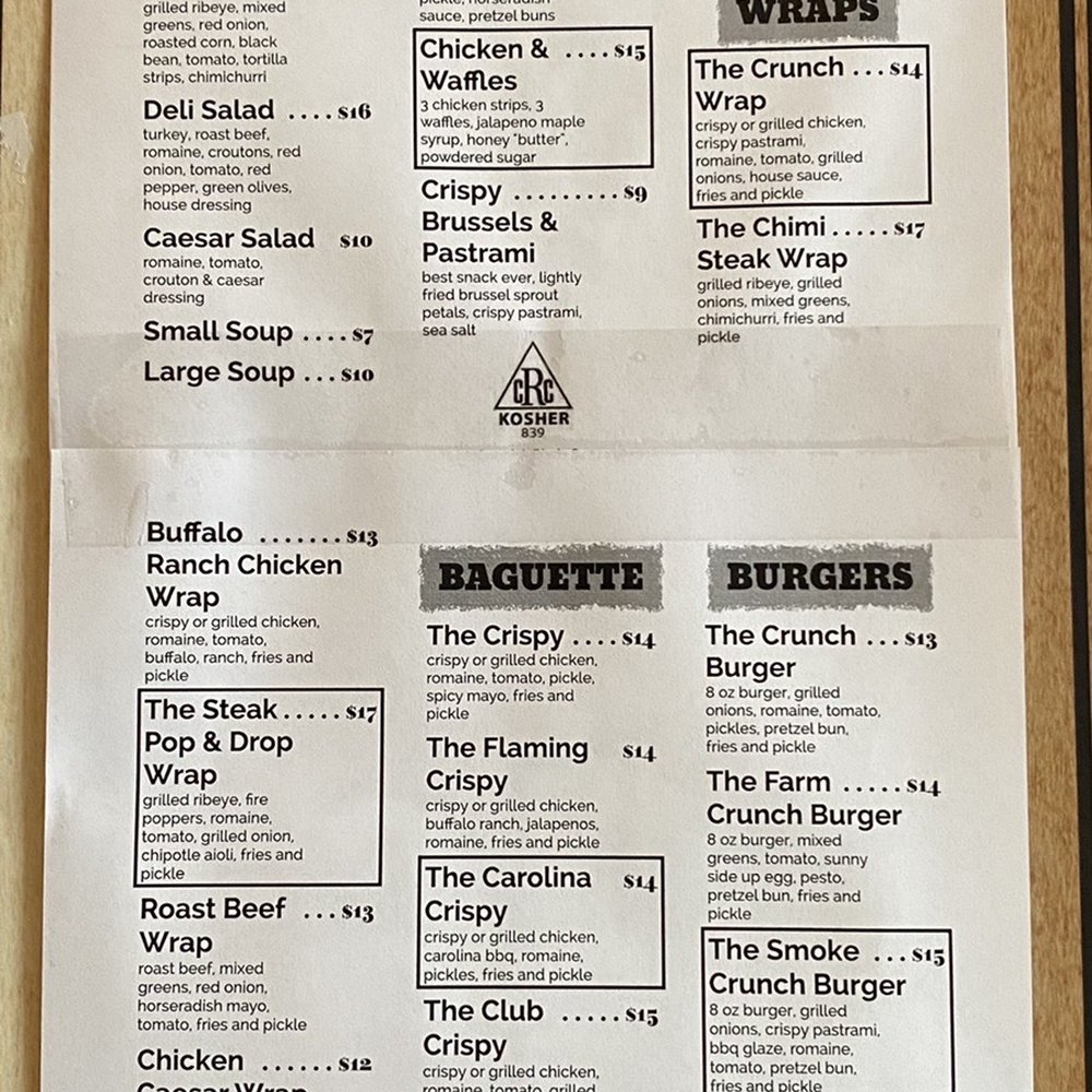 Menu Menu