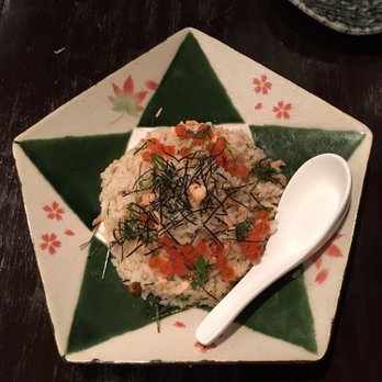 Kiraku - Maze. Rice with salmon and Ikura mixed in topped with Nori flakes. - Tapas/Small Plates Near Me - Berkeley, California