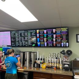 Pick up counter and ordering menu
