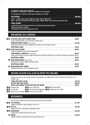 Menu photo 3 Tavlin Caulfield South, VIC