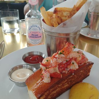 RH Rooftop Restaurant at RH West Palm - Lobster roll and fries - Wine Bars Near Me - West Palm Beach, Florida