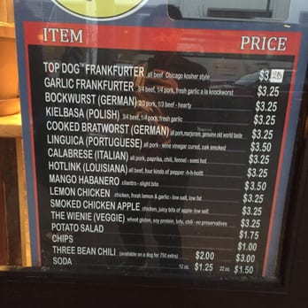 Top Dog - Top Dog 2015 menu with prices - Fast Food Near Me - Berkeley, California