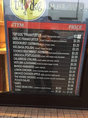Menu photo 8 Top Dog Berkeley, CA