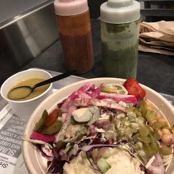 SAJJ Mediterranean - Shawafel Rice Bowl with everything - Mediterranean Near Me - Mountain View, California SAJJ Mediterranean - Shawafel Rice Bowl with everything - Mediterranean Near Me - Mountain View, California