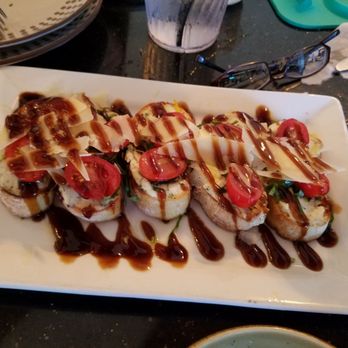 Bistro 424 - Bruschetta.   Great presentation and tasted good - New American Near Me - New Smyrna Beach, Florida