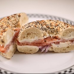 Bagelry & Brew - New Yorker on a Works bagel