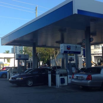Chevron - No pumps available as usual due to people using them as parking spots for the food mart aka business center - Gas Stations Near Me - Miami Beach, Florida Chevron - No pumps available as usual due to people using them as parking spots for the food mart aka business center - Gas Stations Near Me - Miami Beach, Florida