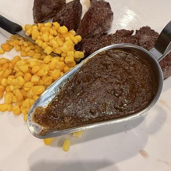 EAT Bistro - Filet mignon with corn and pepper sauce. - Cantonese Near Me - Rosemead, California EAT Bistro - Filet mignon with corn and pepper sauce. - Cantonese Near Me - Rosemead, California