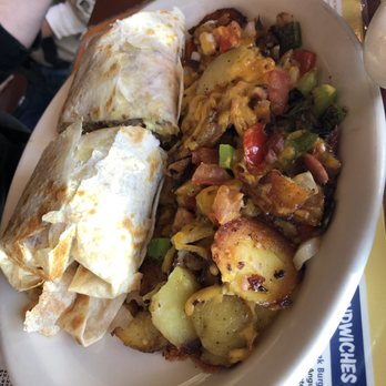Egg Shells Restaurant - Meat lovers Meat Lover's Lumberjack Burrito - Breakfast & Brunch Near Me - Lake Zurich, Illinois