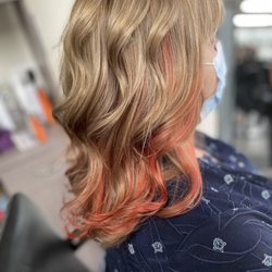 Hairapy Salon - Halloween peek-a-boo hair
stylist-Darlene