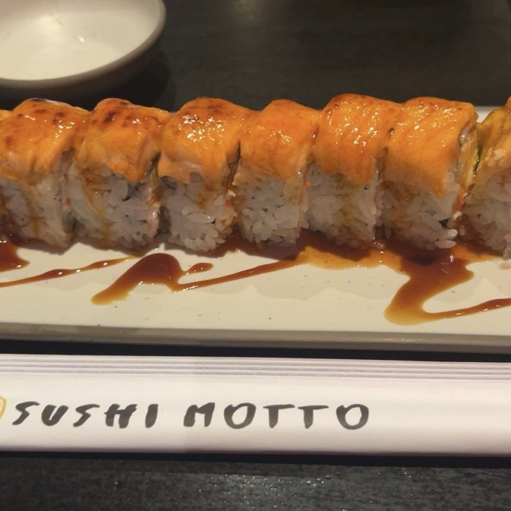 Sushi Motto - Golden Knight Roll , yummy!! - Japanese Near Me - Anchorage, Alaska Sushi Motto - Golden Knight Roll , yummy!! - Japanese Near Me - Anchorage, Alaska