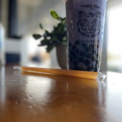 Tiger Tea - Boba Milk Tea with Taro (double boba)