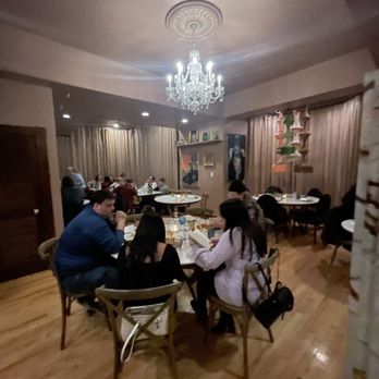 Roselily - Inside - warm and intimate seating - New American Near Me - South Bend, Indiana