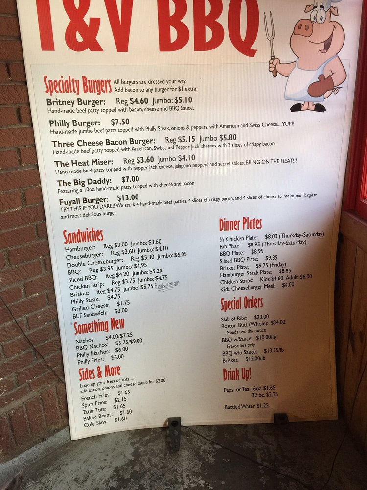 T & V BBQ Updated September 2024 100 Public Sq, Calhoun City
