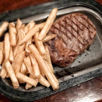 Hereford House - Ribeye with a small serving of fries. - Steakhouses Near Me - Independence, Missouri
