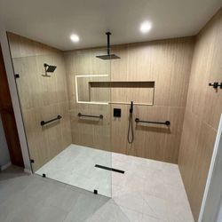 Friendly Remodeling - Ada  compliance bathroom remodeling walking shower