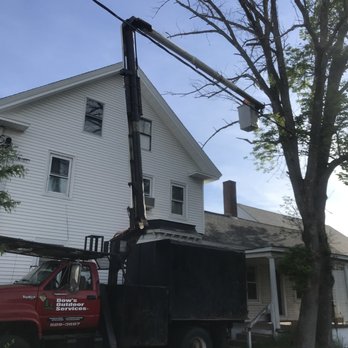Dows Outdoor Services - Cutting down a dying tree near the powerline and house - Landscaping Near Me Dows Outdoor Services - Cutting down a dying tree near the powerline and house - Landscaping Near Me