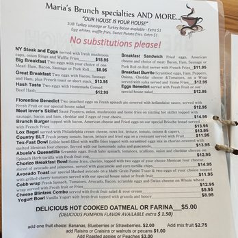 Maria's Brunch - Breakfast & Brunch Near Me - Metuchen, New Jersey Maria's Brunch - Breakfast & Brunch Near Me - Metuchen, New Jersey