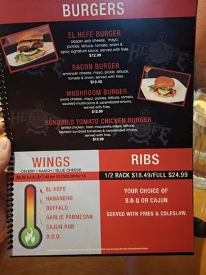 Menu photo 2 El Hefe Bar + Kitchen Dover, OH Menu photo 2 El Hefe Bar + Kitchen Dover, OH