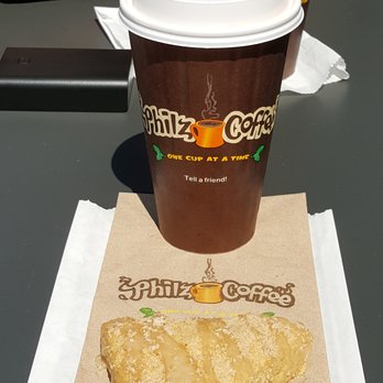 Philz Coffee - Large Philharmonic (Cardamon, Cinnamon, Plum) Medium Blend Coffee & Maple Scone (09/14/16). - Coffee & Tea Near Me - Glendale, California