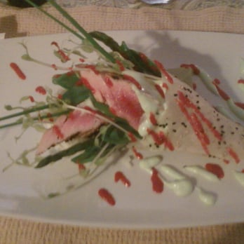 Sach's Tee House - Soy wrapped Ahi with vegetable, rice, wasabi & spiracha - Pizza Near Me - Binghamton, New York