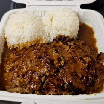 Lucky Box Restaurant - Hamburger steak (homemade patties)... - Chinese Near Me - Honolulu, Hawaii Lucky Box Restaurant - Hamburger steak (homemade patties)... - Chinese Near Me - Honolulu, Hawaii