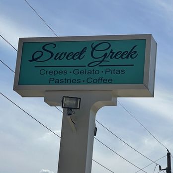 Sweet Greek Pastries - Street sign - Greek Near Me - Spring, Texas Sweet Greek Pastries - Street sign - Greek Near Me - Spring, Texas