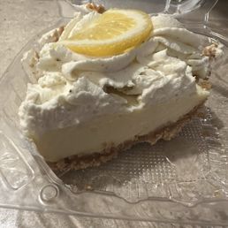 Lemon lavender pie