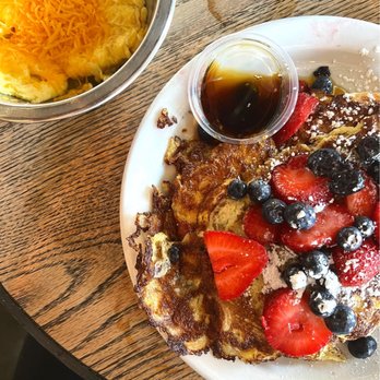 Fratelli Cafe - Classic croissant pancakes and scrambled eggs on the side - Coffee & Tea Near Me - Los Angeles, California Fratelli Cafe - Classic croissant pancakes and scrambled eggs on the side - Coffee & Tea Near Me - Los Angeles, California
