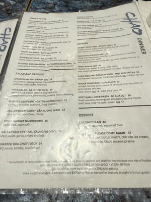 Menu photo 2 Chao Honolulu, HI Menu photo 2 Chao Honolulu, HI
