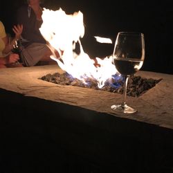 Raritan Valley Country Club - Fire pits and Honig Sauvignon Blanc in August.