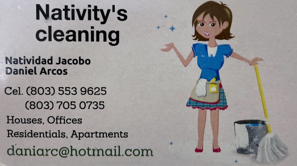 NATIVITY’S CLEANING Elgin, South Carolina Home Cleaning Phone