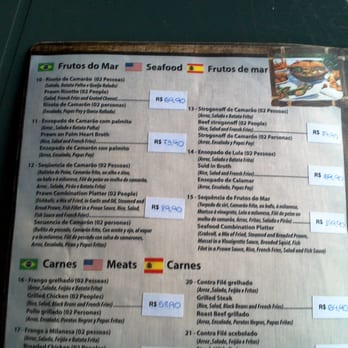 Vigia do Casqueiro - Don't speak Portuguese? Don't worry, the menu is in three languages: English, Spanish, Portuguese. - Diners Near Me - Florianópolis, South Carolina