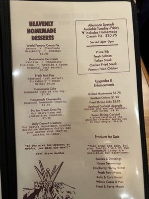 Menu photo 1 Maddox Ranch House Perry, UT Menu photo 1 Maddox Ranch House Perry, UT