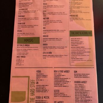 The Pig & The Sprout - drink menu - American Near Me - Denver, Colorado