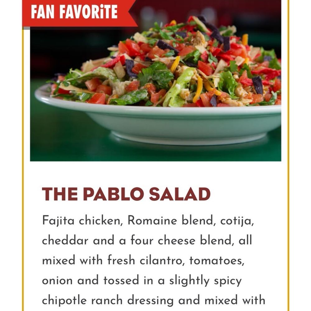 Oregano's - A delicious Pablo salad we ordered and mowed down! - Pizza Near Me - Cave Creek, Arizona Oregano's - A delicious Pablo salad we ordered and mowed down! - Pizza Near Me - Cave Creek, Arizona