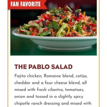 Oregano's - A delicious Pablo salad we ordered and mowed down! - Pizza Near Me - Cave Creek, Arizona Oregano's - A delicious Pablo salad we ordered and mowed down! - Pizza Near Me - Cave Creek, Arizona