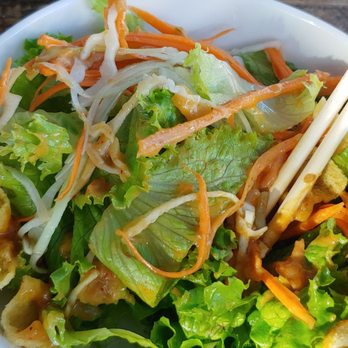 Sisters Thai - Peanut butter sauce is divine with salad - Thai Near Me - Potomac, Maryland Sisters Thai - Peanut butter sauce is divine with salad - Thai Near Me - Potomac, Maryland