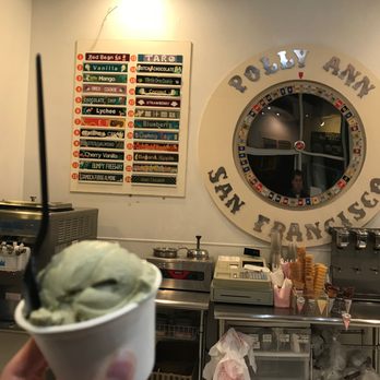 Photo of Polly Ann Ice Cream - San Francisco, CA, United States. Jasmine Tea ice cream single scoop