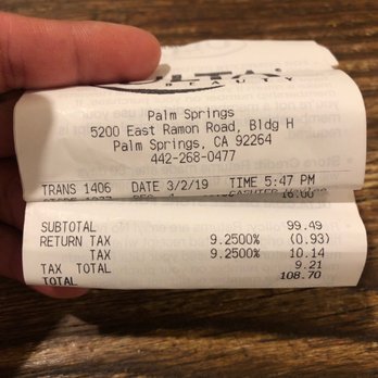 Ulta Beauty - 108.70 spent there next time I'll go to a different location or Macy's at least they are friendly and actually work for a sale! - Hair Salons Near Me - Palm Springs, California