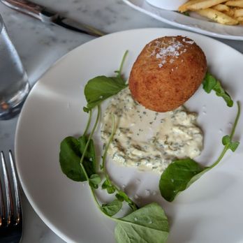 The Cavalier - Scotched duck egg, before - New American Near Me - San Francisco, California