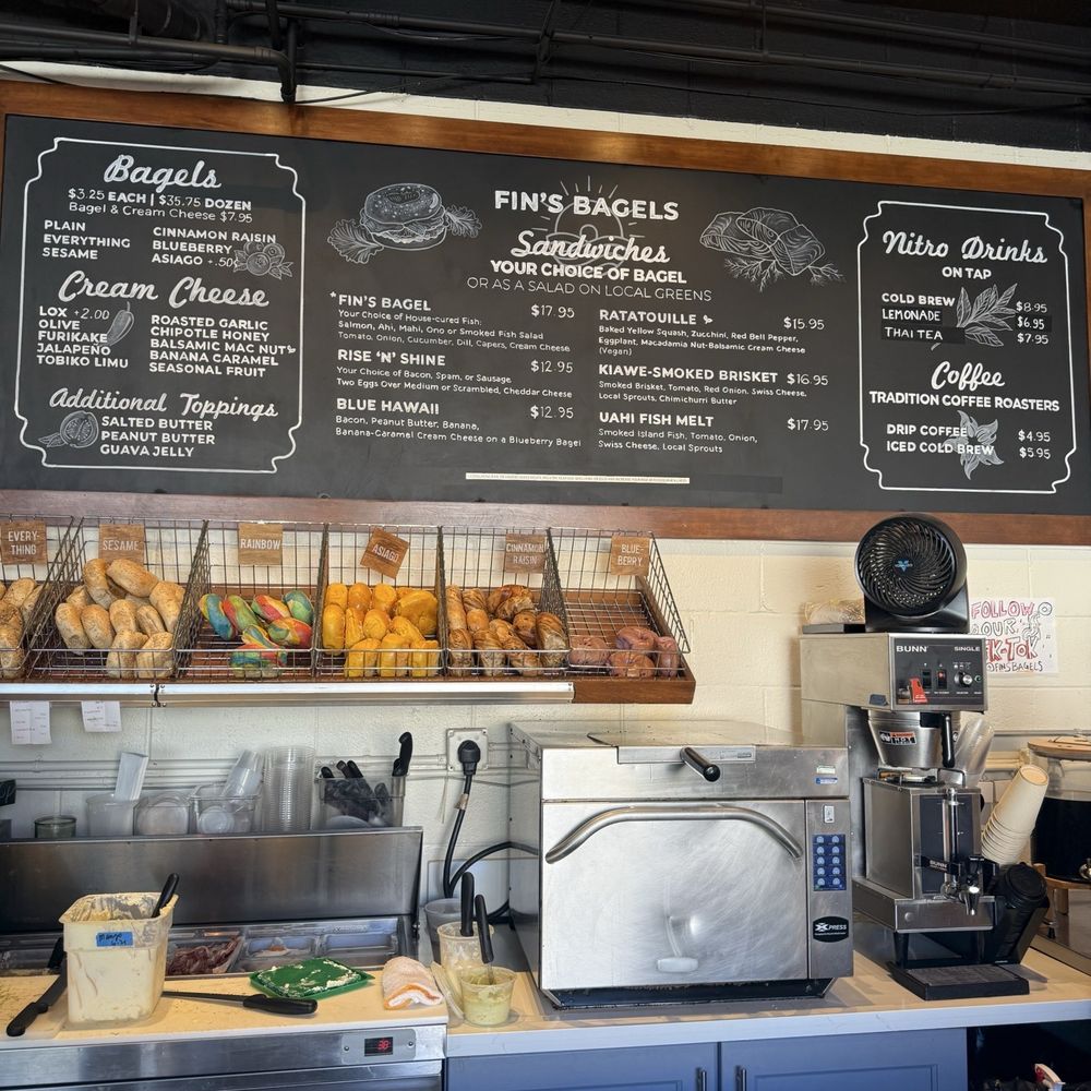 Fin's Bagels - Bagels Near Me - Honolulu, Hawaii Fin's Bagels - Bagels Near Me - Honolulu, Hawaii