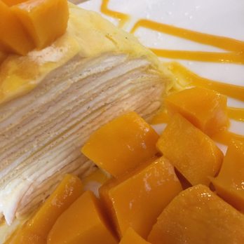 Mango Mango Dessert - Mango mille crepe cake - Desserts Near Me - Plano, Texas